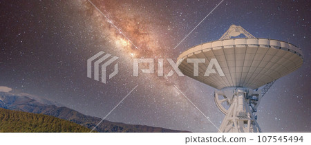《長野縣》拋物面天線合成的星空景觀 星空合成 107545494