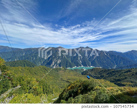 從大觀峰看黑部湖和山脈 107545734