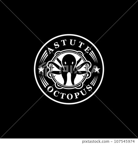 Octopus logo vector design template Octopus logo vector design template 107545974