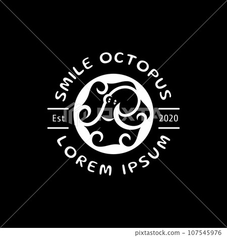 Octopus logo vector design template Octopus logo vector design template 107545976