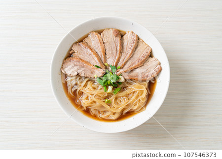 duck noodles with stewed duck soup duck noodles with stewed duck soup 107546373