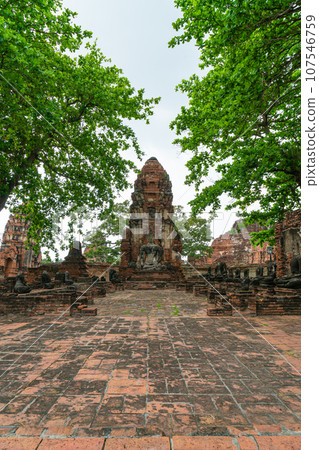 Wat Mahathat Temple in the precinct of Sukhothai Historical Park, a UNESCO World Heritage Site in Thailand Wat Mahathat Temple in the precinct of Sukhothai Historical Park, a UNESCO World Heritage Site in Thailand 107546759