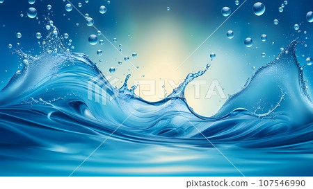 abstract background with water wave and ripple abstract background with water wave and ripple 107546990