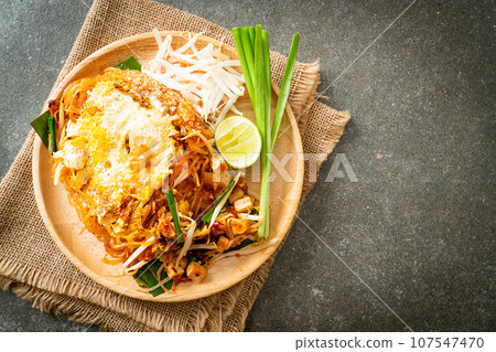 Pad Thai - stir fried noodles in Thai style with egg Pad Thai - stir fried noodles in Thai style with egg 107547470
