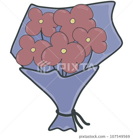 clip art of bouquet flower 107549569