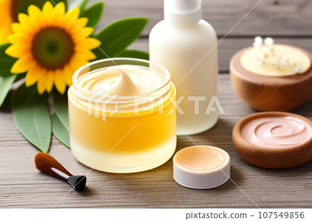 A set of handmade natural cosmetics. 107549856