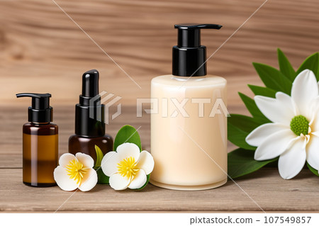 A set of handmade natural cosmetics. 107549857