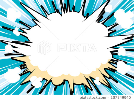 漫畫集中線輻射背景圖 107549940
