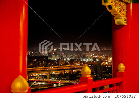 Night view from Taipei Yuanshan Hotel (The Grand Hotel Taipei), Taiwan 107551038