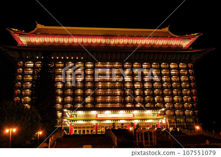 Night view of Taipei Yuanshan Hotel (The Grand Hotel Taipei), Taiwan 107551079