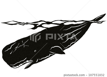 Illustration of a whale that looks like a submarine 107551832