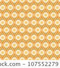 Japanese pattern/chrysanthemum pattern (orange/orange color) 107552279