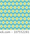 Japanese pattern/chrysanthemum pattern (blue/slightly blue-green) 107552281