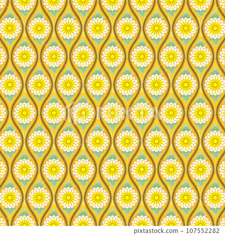 Japanese pattern/chrysanthemum pattern (yellow/yellow) Japanese pattern/chrysanthemum pattern (yellow/yellow) 107552282
