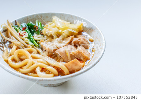 Miso stew Motsu udon 107552843