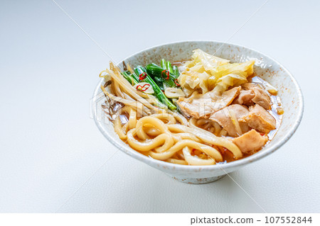 Miso stew Motsu udon 107552844
