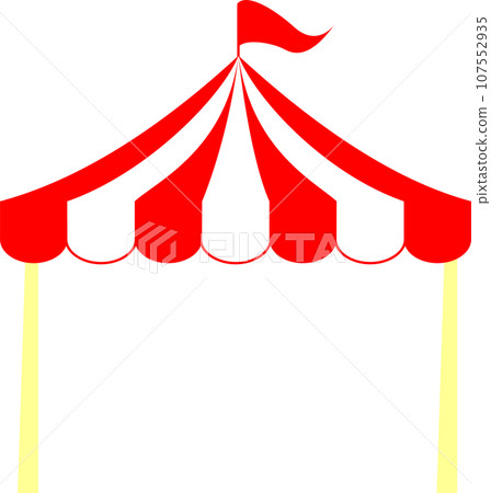 Red and white marche tent Red and white marche tent 107552935