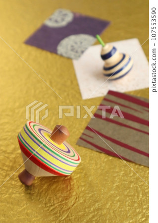 Tops and beautiful Japanese paper Tops and beautiful Japanese paper 107553590