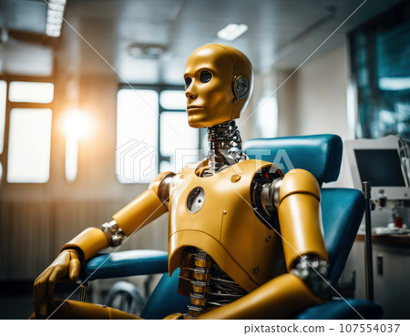 android at the hospital. Ai generation 107554037
