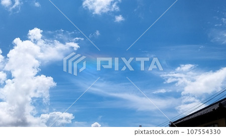 Rainbow clouds 107554330