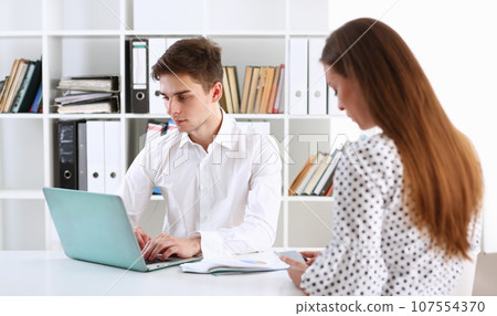 Group of people deliberate on problem Group of people deliberate on problem 107554370