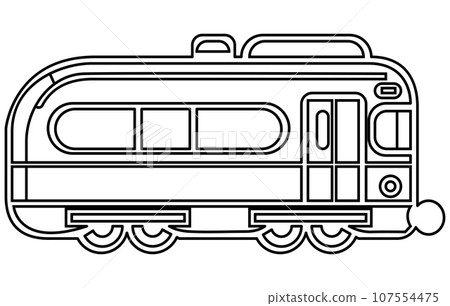 Vehicle Train Outline illustration. Vehicle Train vector Outline Vehicle Train Outline illustration. Vehicle Train vector Outline 107554475
