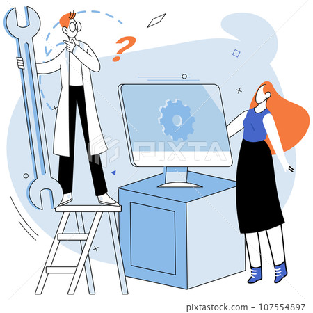 Teamwork solving problems, combining different talents to achieve common goal. Effective business solution strategy and complex task cooperation. Business integration, partnership to get optimization Teamwork solving problems, combining different talents to achieve common goal. Effective business solution strategy and complex task cooperation. Business integration, partnership to get optimization 107554897