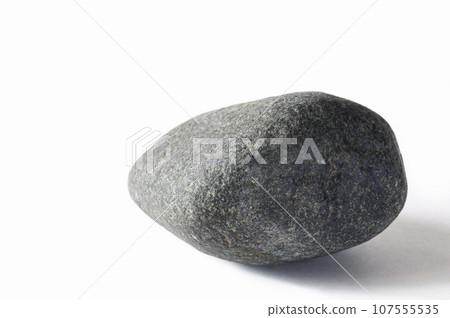 Dark gray stone on a white background. 107555535
