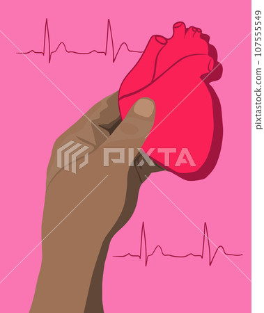 Vector isolated illustration of heart transplant. Heart transplantation. Organ donation. Pacemaker. Heart replacement. Artificial heart. Vector isolated illustration of heart transplant. Heart transplantation. Organ donation. Pacemaker. Heart replacement. Artificial heart. 107555549