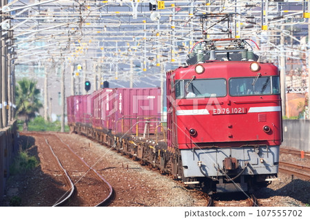 Freight train pulled by JNR type ED76 Freight train pulled by JNR type ED76 107555702