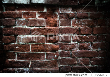 Fragment of the wall of an old ruined church pattern 107556007