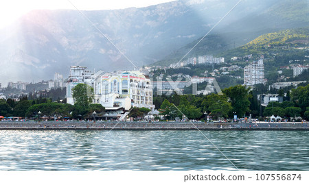 Evening Yalta view from the ship. July 2019 107556874