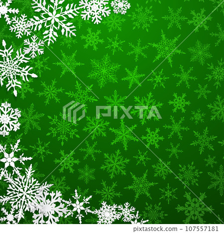 Christmas background of snowflakes Christmas background of snowflakes 107557181