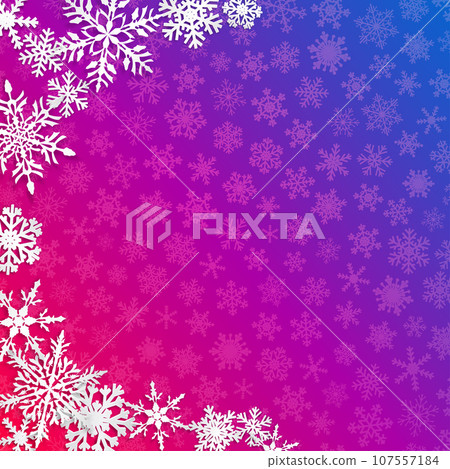 Christmas background of snowflakes Christmas background of snowflakes 107557184