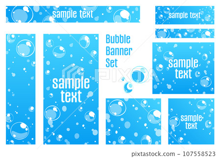 Banner set_bubbles 107558523