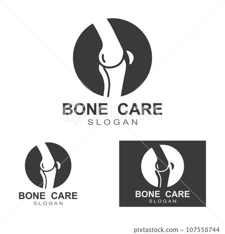 Bone logo icon vector design template illustration Bone logo icon vector design template illustration 107558744