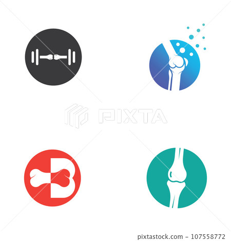 Bone logo icon vector design template illustration Bone logo icon vector design template illustration 107558772