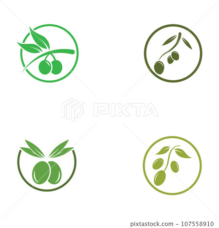 olive icon vector illustration design template olive icon vector illustration design template 107558910