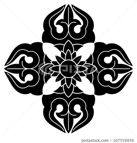 這是一個家族徽章。它被稱為真言宗獨光。 這是一個家族徽章。它被稱為真言宗獨光。 107558938