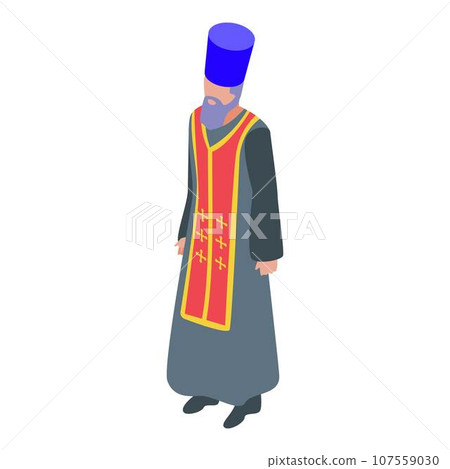 Religion priest icon. Isometric of religion priest vector icon for web design isolated on white background 107559030