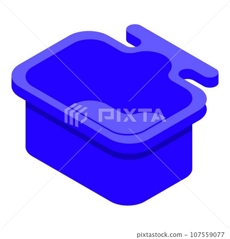 Health foot bath icon. Isometric of health foot bath vector icon for web design isolated on white background Health foot bath icon. Isometric of health foot bath vector icon for web design isolated on white background 107559077