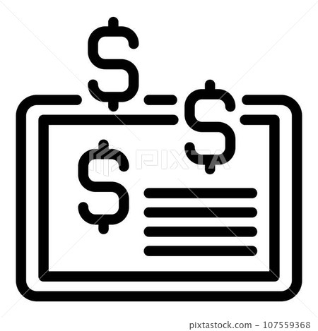 Traffic monetization icon. Outline traffic monetization vector icon for web design isolated on white background Traffic monetization icon. Outline traffic monetization vector icon for web design isolated on white background 107559368
