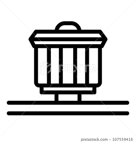 Engineer pump icon. Outline engineer pump vector icon for web design isolated on white background Engineer pump icon. Outline engineer pump vector icon for web design isolated on white background 107559418