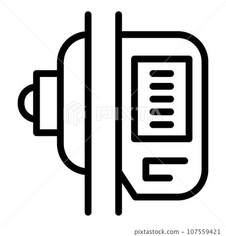 Power pump icon. Outline power pump vector icon for web design isolated on white background 107559421
