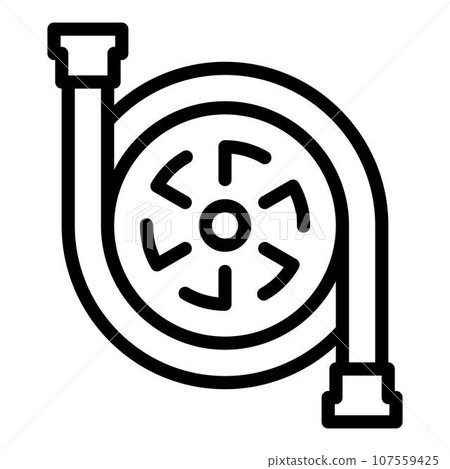 Factory pump icon. Outline factory pump vector icon for web design isolated on white background 107559425