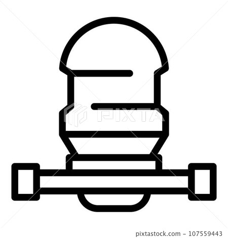 Water energy pump icon. Outline water energy pump vector icon for web design isolated on white background Water energy pump icon. Outline water energy pump vector icon for web design isolated on white background 107559443
