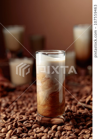 Irish cream and coffee liquor. 107559463