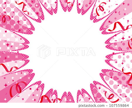 Dotted concentrated line frame background 107559864