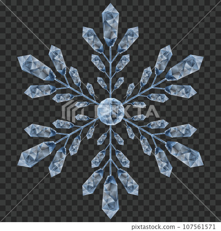 Big crystal snowflake Big crystal snowflake 107561571