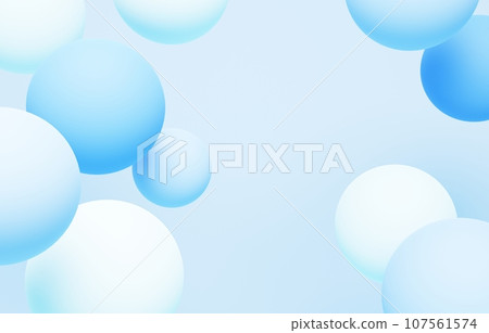 3D背景材質_彩球_藍色 3D背景材質_彩球_藍色 107561574